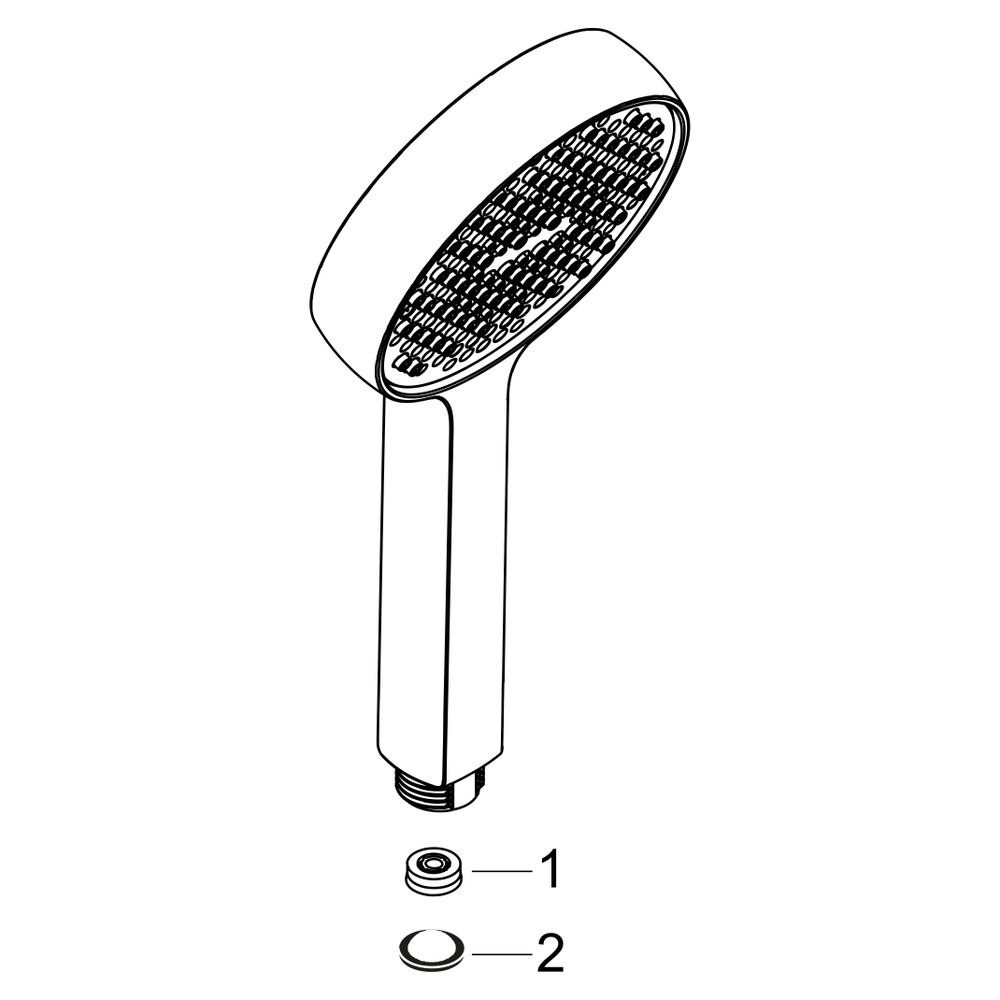 Hansgrohe Activera S Handbrause 1jet, 95mm, EcoSmart, FlexPower, Mattschwarz... HANSGROHE-28031670 4059625606278 (Abb. 5)