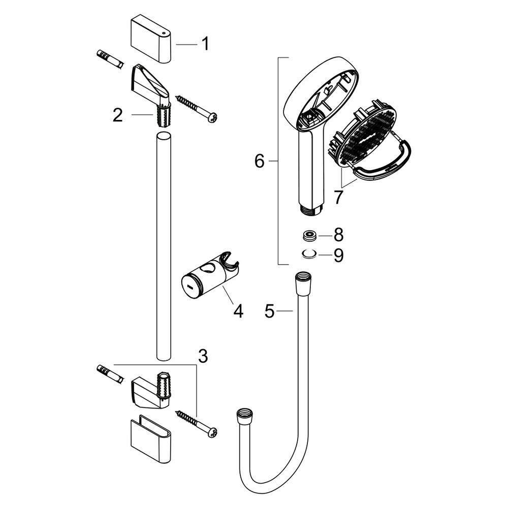 Hansgrohe Activera Select S Brauseset, 2jet EcoSmart, Handbrause 95mm, Brausestange... HANSGROHE-28046000 4059625603000 (Abb. 6)