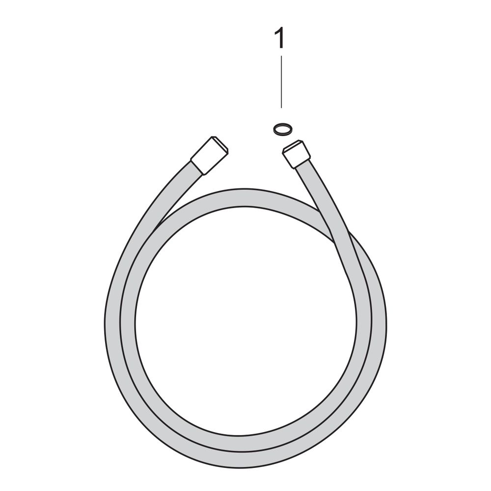 Hansgrohe Isiflex Brauseschlauch 1,25m, Weiß... HANSGROHE-28272450 4011097327099 (Abb. 2)