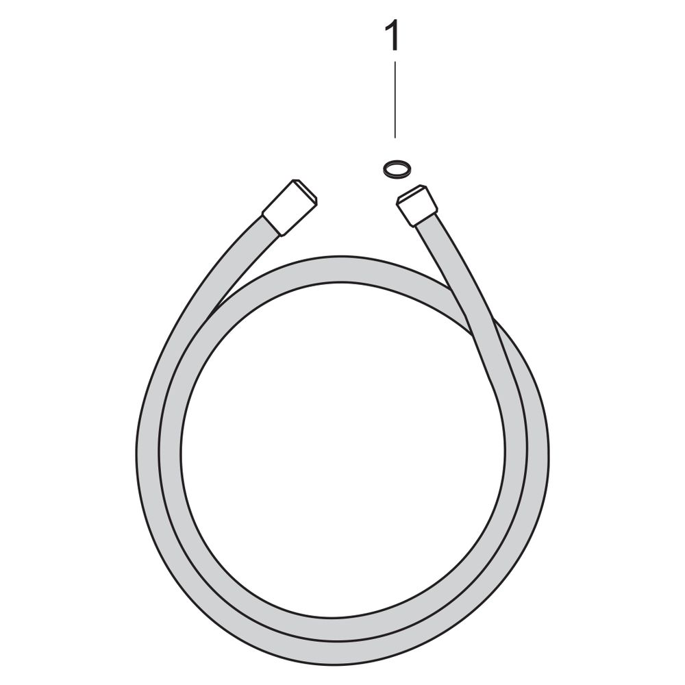 Hansgrohe AXOR ShowerSolutions Metalleffekt Brauseschlauch 125cm, zylindrischen Mut... HANSGROHE-28282330 4011097840178 (Abb. 4)