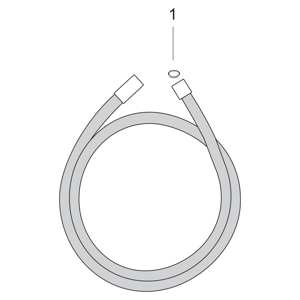 Hansgrohe AXOR ShowerSolutions Metalleffekt Brauseschlauch 125cm, zylindrischen Mut... HANSGROHE-28282700 4059625346587 (Abb. 4)