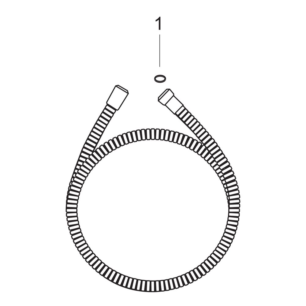 Hansgrohe AXOR ShowerSolutions Metalleffekt Brauseschlauch 200cm, konischen Muttern... HANSGROHE-28624000 4059625032169 (Abb. 2)