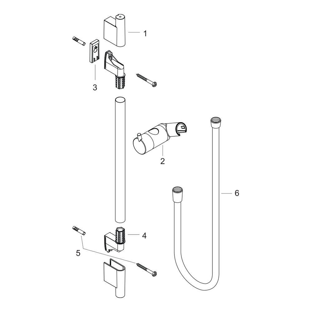 Hansgrohe Unica Brausestange S Puro 90cm, Isiflex Brauseschlauch 160cm, Polished Go... HANSGROHE-28631990 4059625231128 (Abb. 3)