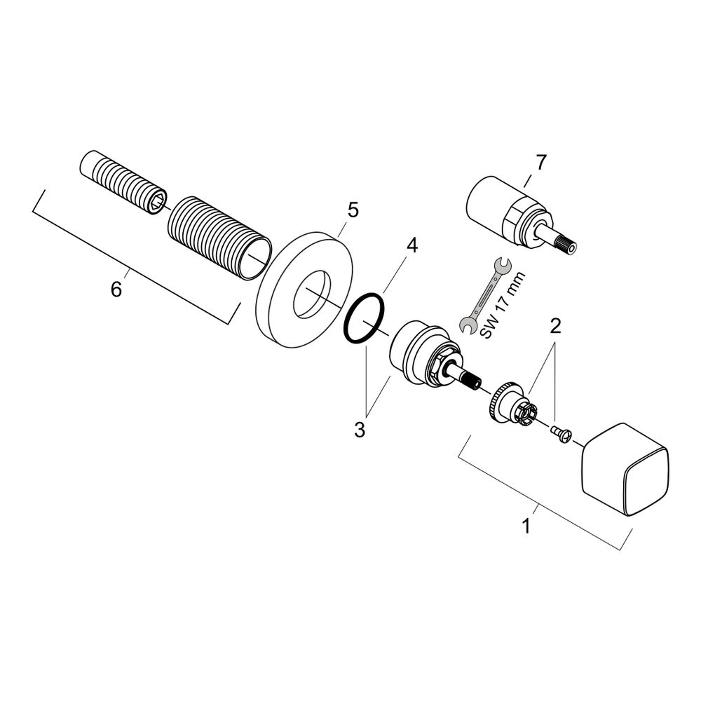 hansgrohe Metris Absperrventil E Unterputz, Chrom... HANSGROHE-31677000 4011097665290 (Abb. 2)