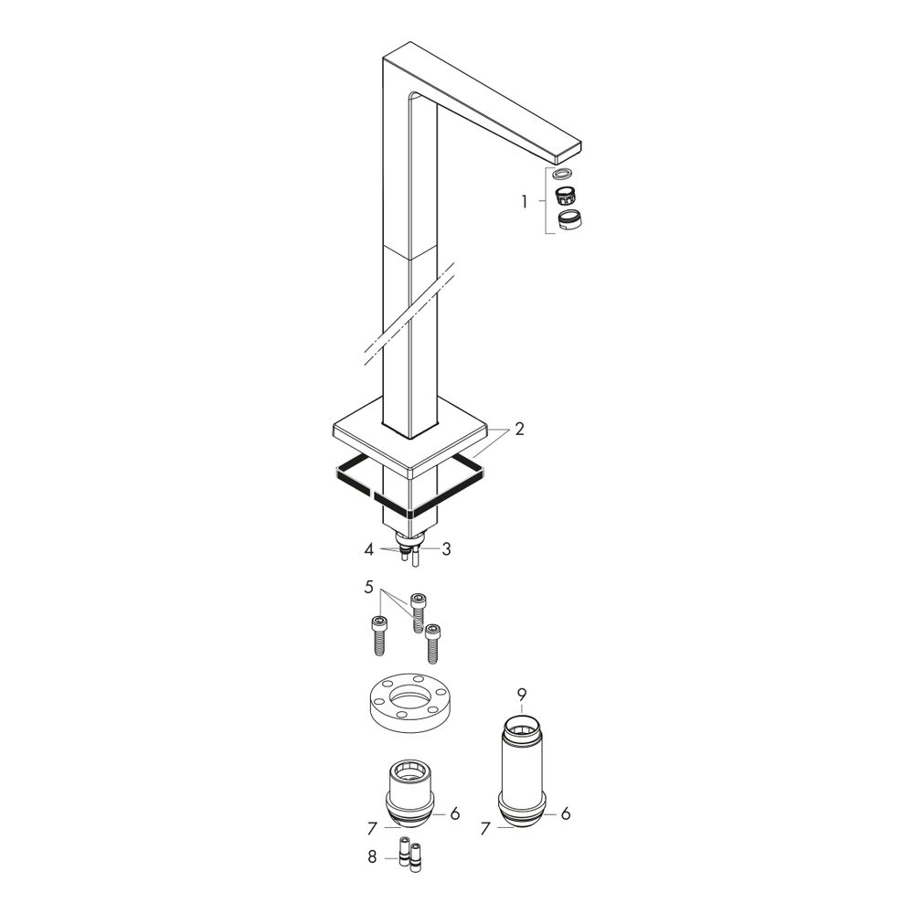 hansgrohe Metropol Wanneneinlauf zur Bodenmontage, Chrom... HANSGROHE-32531000 4011097835259 (Abb. 3)