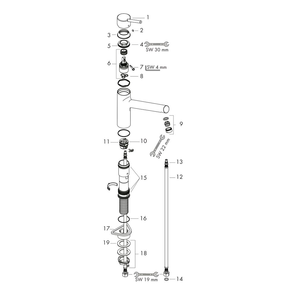 hansgrohe Spültischmischer 170 Talis M52 1jet chrom... HANSGROHE-32851000 4011097521558 (Abb. 2)