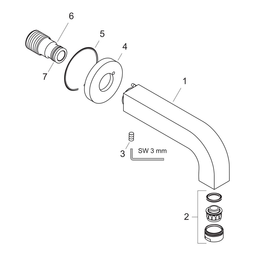 Hansgrohe AXOR Citterio Wanneneinlauf, 21l/min, Chrom... HANSGROHE-39410000 4011097400761 (Abb. 2)