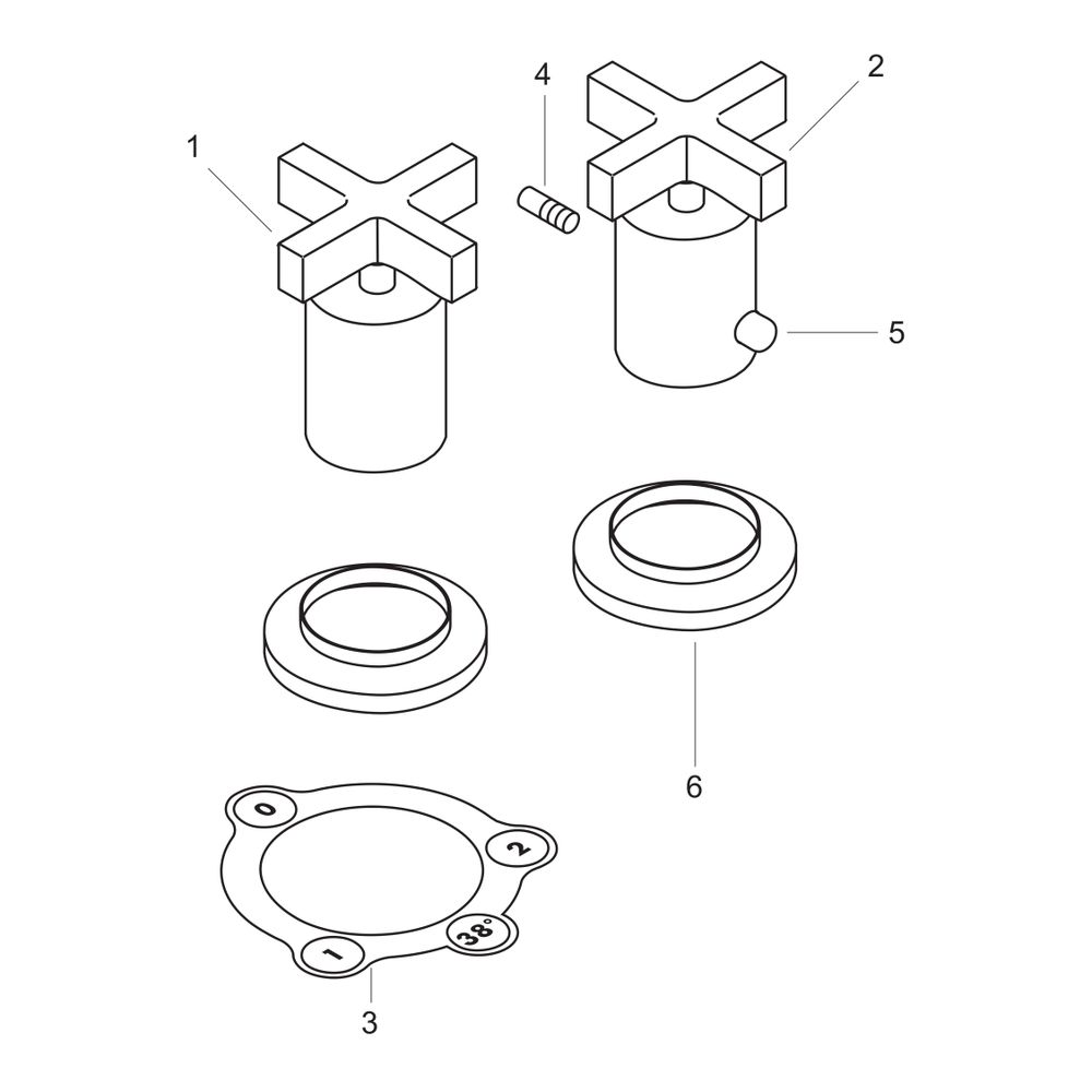 Hansgrohe AXOR Wannenrandarmatur Citterio 2-Loch, Thermostat, Kreuzgriffen, Chrom... HANSGROHE-39480000 4011097488844 (Abb. 2)