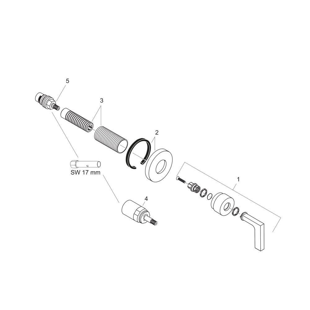 Hansgrohe AXOR Citterio Absperrventil Unterputz DN 15/DN 20, Hebelgriff, Chrom... HANSGROHE-39960000 4011097401065 (Abb. 2)