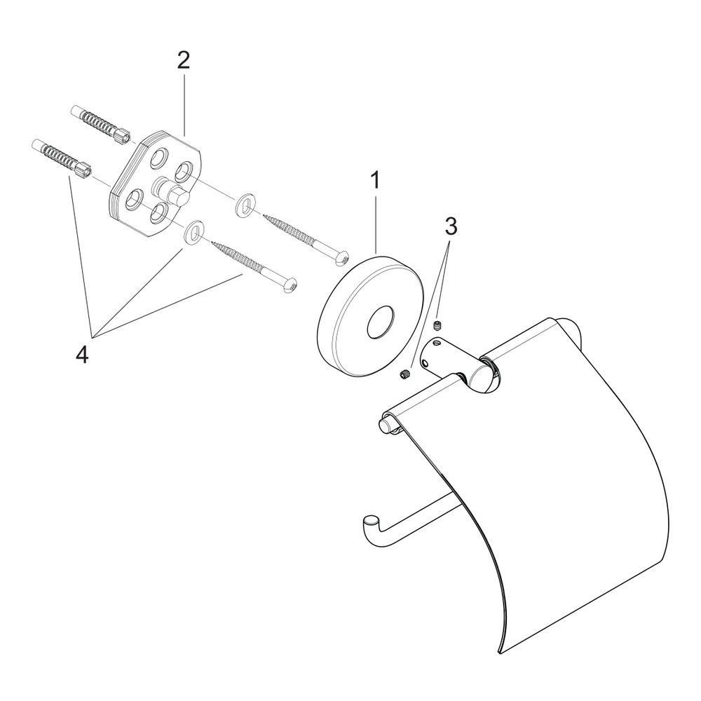 hansgrohe Papierrollenhalter Logis Nickel poliert... HANSGROHE-40523820 4011097585253 (Abb. 2)