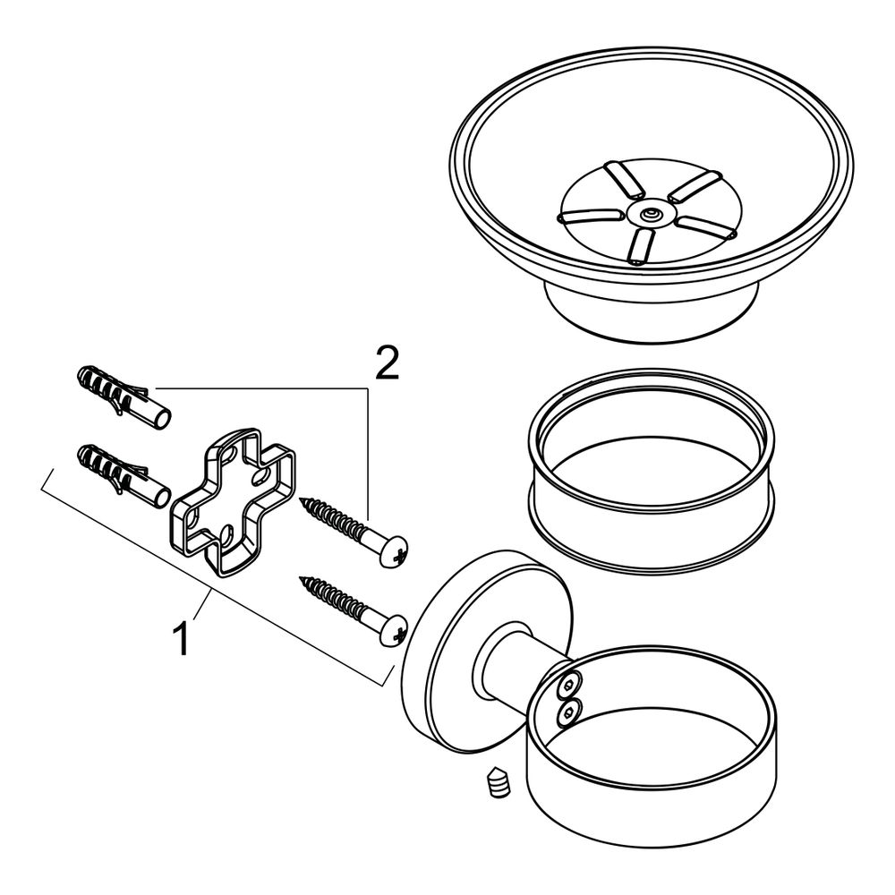 hansgrohe Logis Universal Seifenschale, Chrom... HANSGROHE-41715000 4059625123058 (Abb. 3)