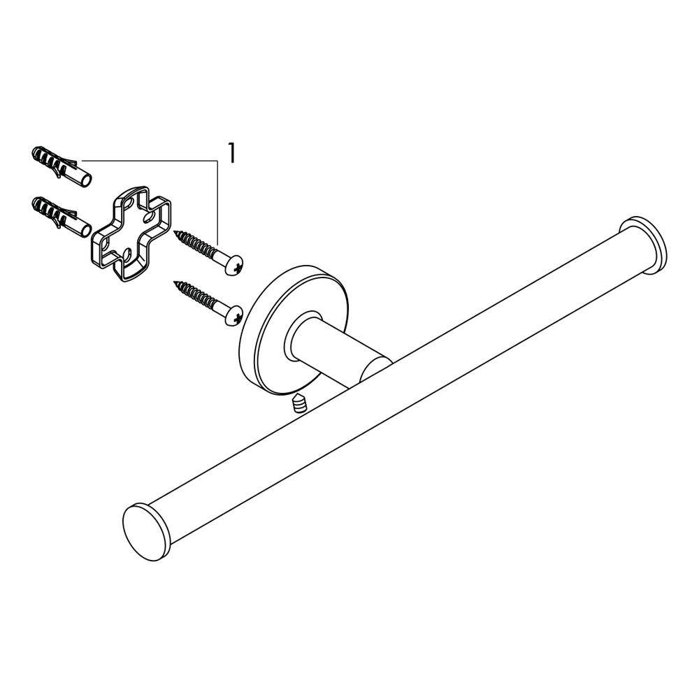 hansgrohe Logis Universal Toilettenpapierhalter doppelt, Chrom... HANSGROHE-41717000 4059625123126 (Abb. 3)