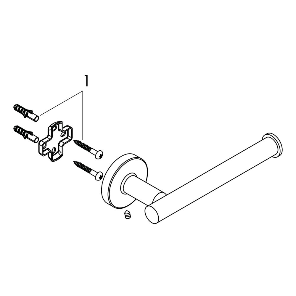 hansgrohe Logis Universal Toilettenpapierhalter, Chrom... HANSGROHE-41726000 4059625123072 (Abb. 3)