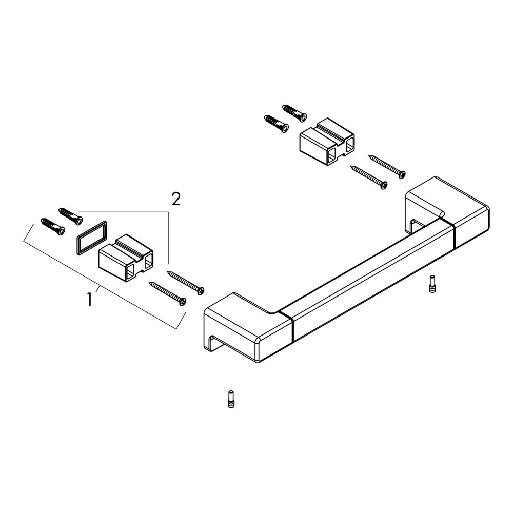 hansgrohe AddStoris Haltestange, Mattweiß... HANSGROHE-41744700 4059625296769 (Abb. 2)