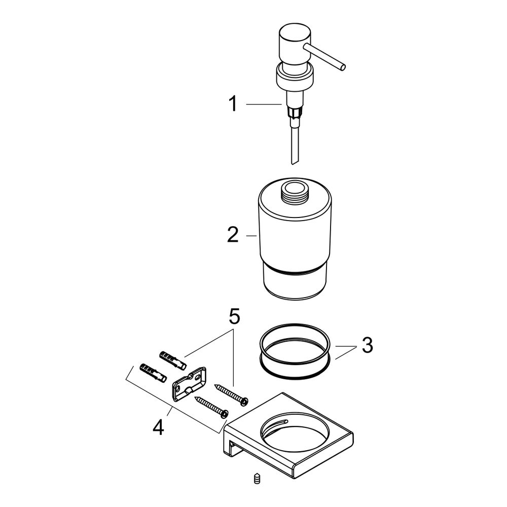 hansgrohe AddStoris Lotionspender, Chrom... HANSGROHE-41745000 4059625296561 (Abb. 3)