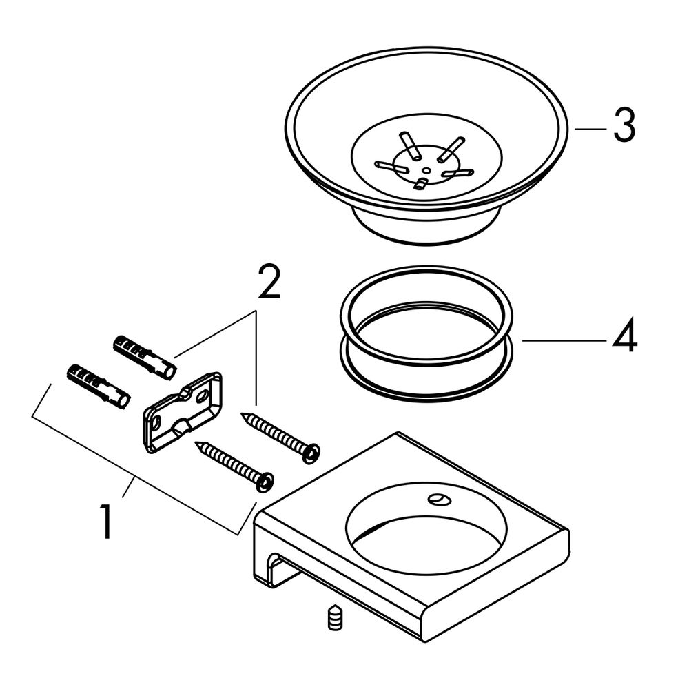 hansgrohe AddStoris Seifenschale, Chrom... HANSGROHE-41746000 4059625297131 (Abb. 2)