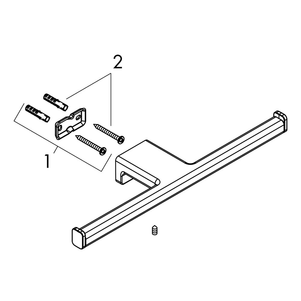 hansgrohe AddStoris Toilettenpapierhalter doppelt ohne Deckel, Bronze gebürstet... HANSGROHE-41748140 4059625297360 (Abb. 2)