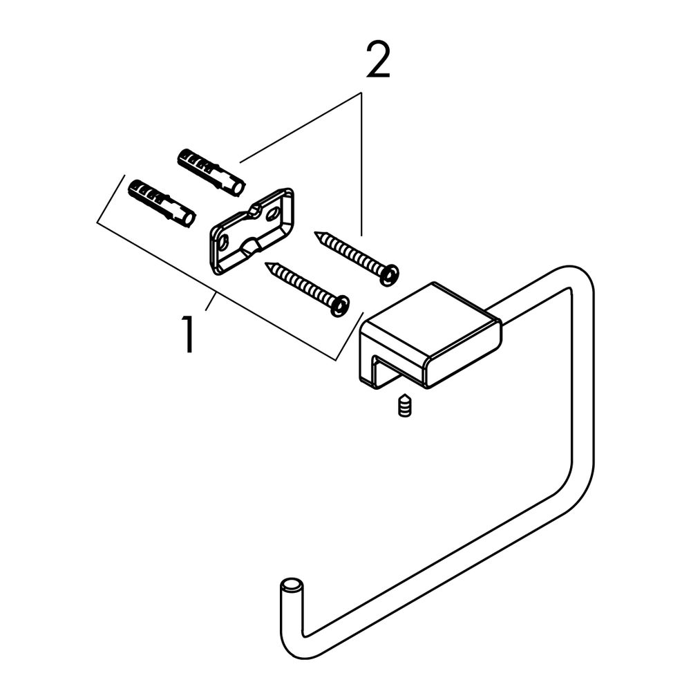 hansgrohe AddStoris Handtuchring, Chrom... HANSGROHE-41754000 4059625296141 (Abb. 3)