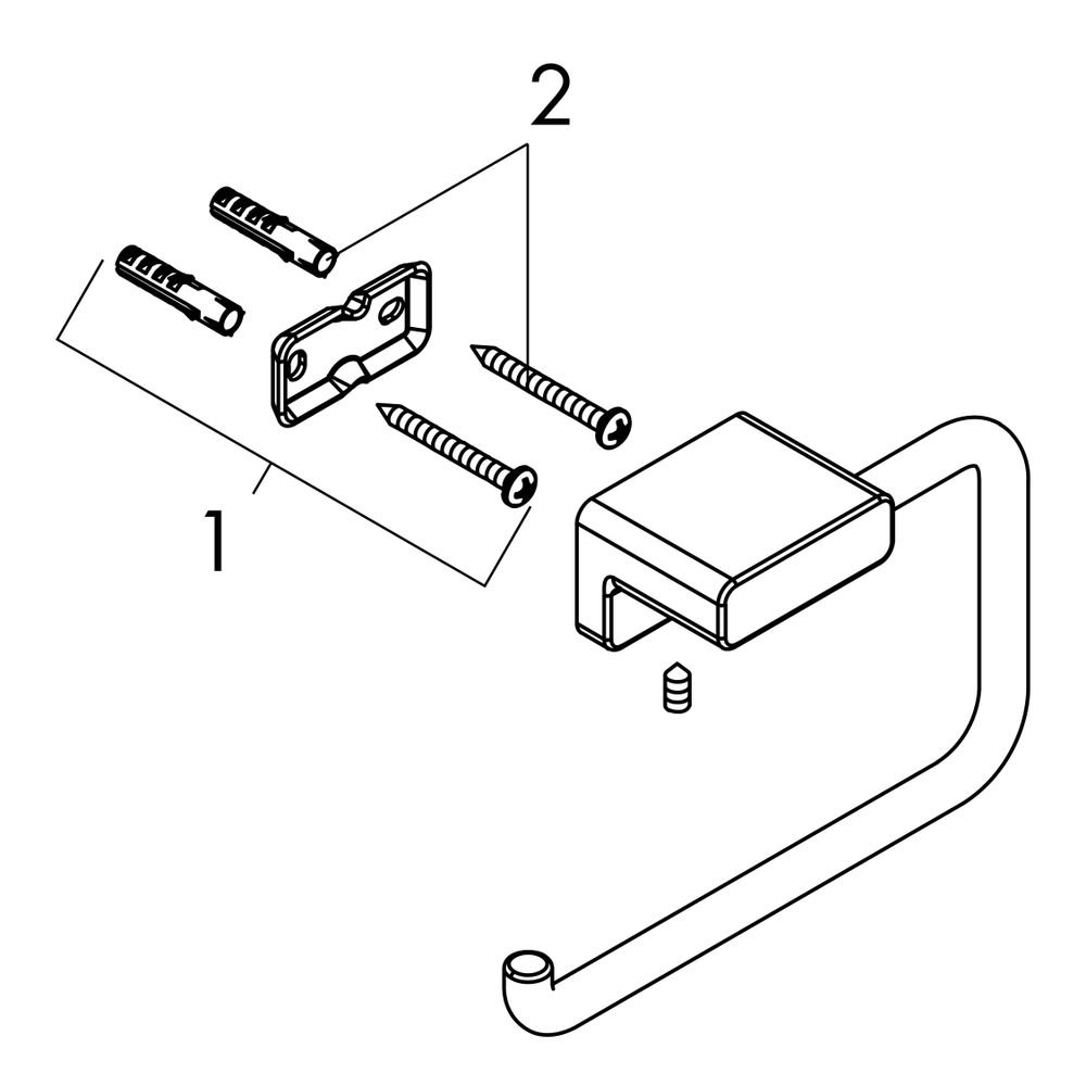 hansgrohe AddStoris Toilettenpapierhalter, Chrom... HANSGROHE-41771000 4059625296448 (Abb. 3)