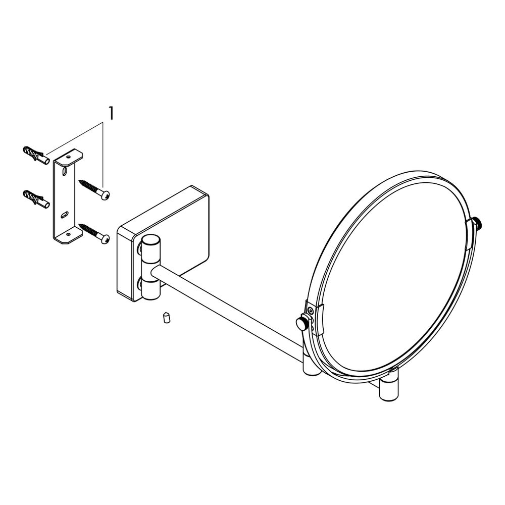 hansgrohe AddStoris Rasierspiegel, Chrom... HANSGROHE-41791000 4059625321942 (Abb. 3)