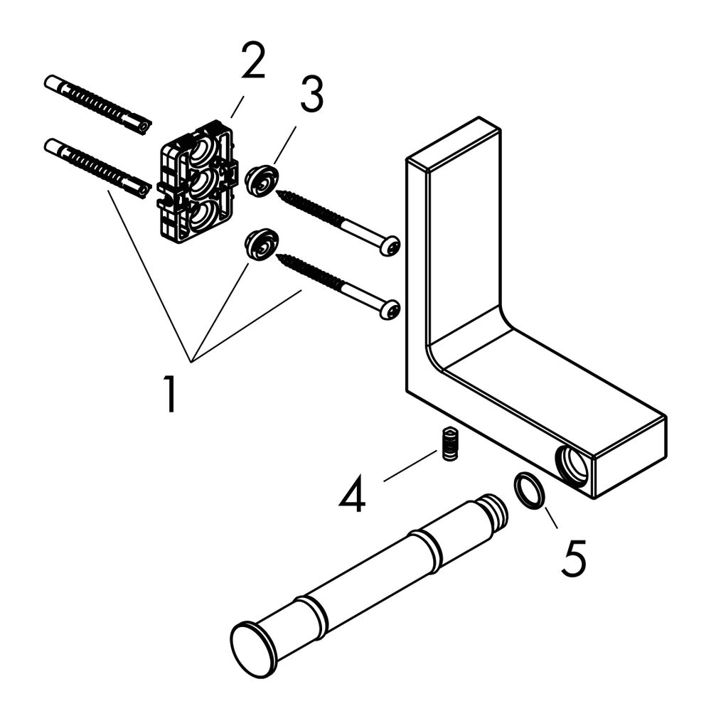 Hansgrohe AXOR Universal Rectangular Toilettenpapierhalter, 110x162mm, Metall, Chro... HANSGROHE-42656000 4059625424285 (Abb. 2)
