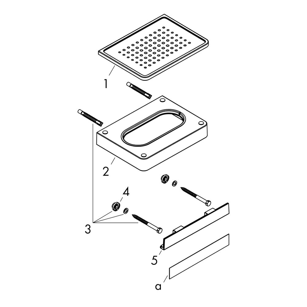 Hansgrohe AXOR Universal Softsquare Seifenschale/ Ablage,152x32x110mm, Keramik, Pol... HANSGROHE-42803330 4011097824710 (Abb. 2)