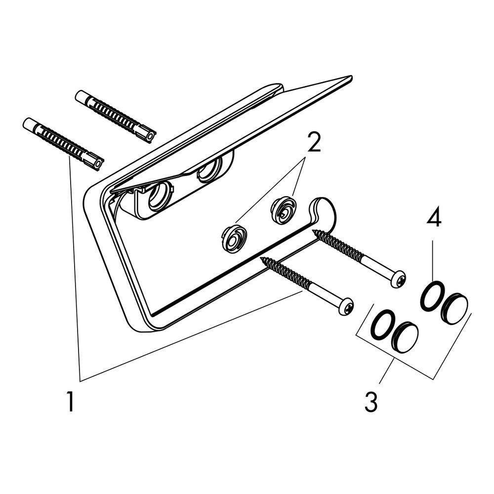 Hansgrohe AXOR Universal Softsquare Toilettenpapierhalter, Deckel, Edelstahl Optic... HANSGROHE-42836800 4011097829395 (Abb. 2)