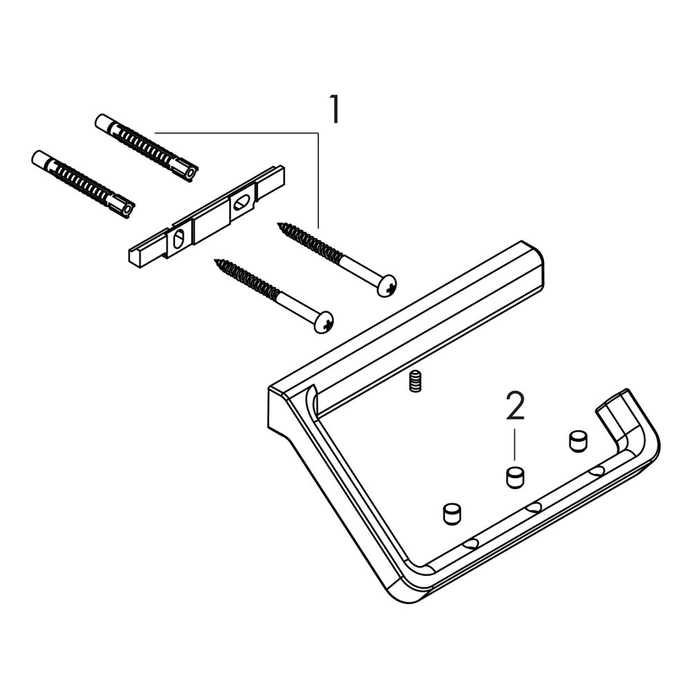 Hansgrohe AXOR Universal Softsquare Toilettenpapierhalter, Chrom... HANSGROHE-42846000 4059625026922 (Abb. 4)