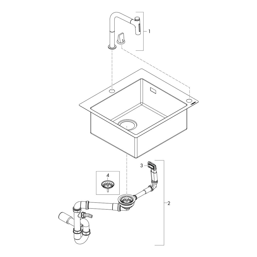 hansgrohe Spülencombi 450 C71-F450-06 chrom... HANSGROHE-43201000 4059625006887 (Abb. 6)