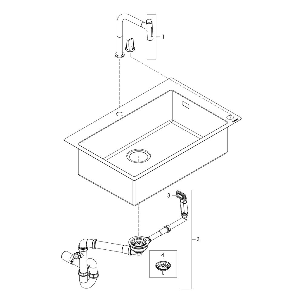 hansgrohe Spülencombi 660 C71-F660-08 chrom... HANSGROHE-43202000 4059625007006 (Abb. 7)