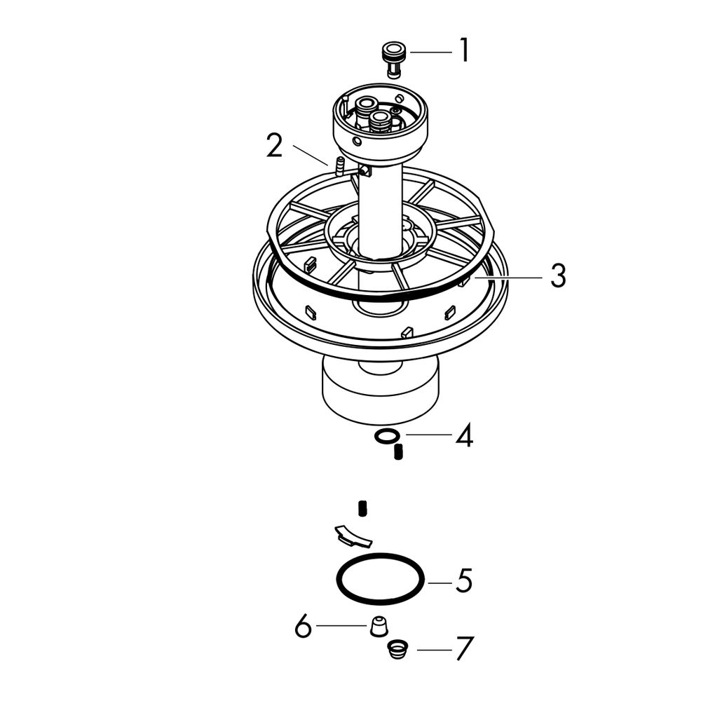 Hansgrohe AXOR One Deckenanschluss 300mm für Kopfbrause 280mm 2jet, Mattschwarz... HANSGROHE-48496670 4059625330531 (Abb. 2)