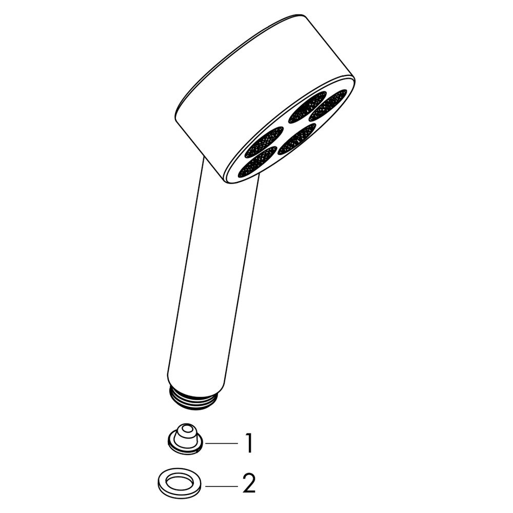 Hansgrohe AXOR One Handbrause 75mm, 9,1l/min, 1jet EcoSmart, Polished Red Gold... HANSGROHE-48651300 4059625368862 (Abb. 3)
