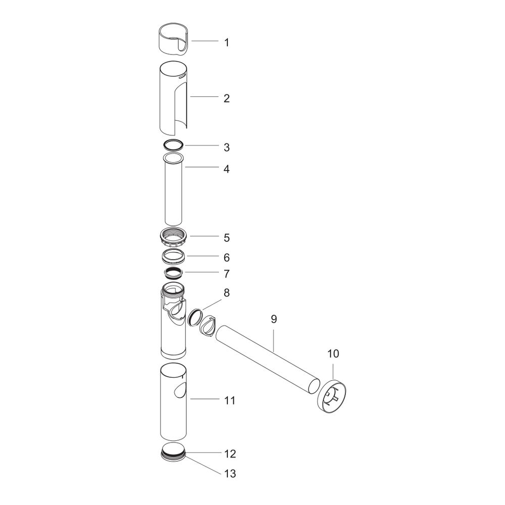 hansgrohe Flowstar Designsiphon, Nickel gebürstet... HANSGROHE-52100820 4011097525518 (Abb. 2)