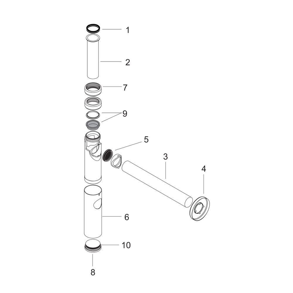 hansgrohe Designsiphon Flowstar S, Chrom... HANSGROHE-52105000 4011097440804 (Abb. 2)