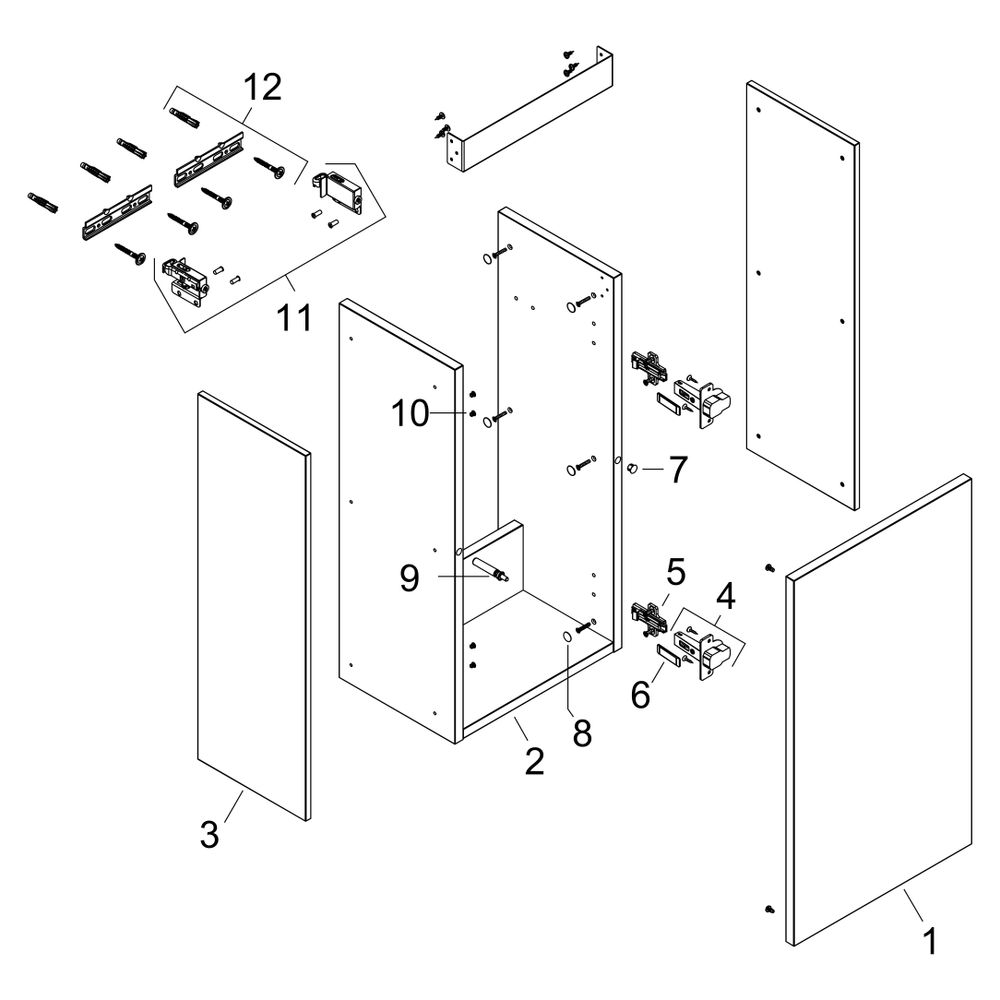 Hansgrohe Xilesa E Waschtischunterschrank 340x240mm, für Handwaschbecken, Türanschl... HANSGROHE-54244780 4059625546086 (Abb. 5)
