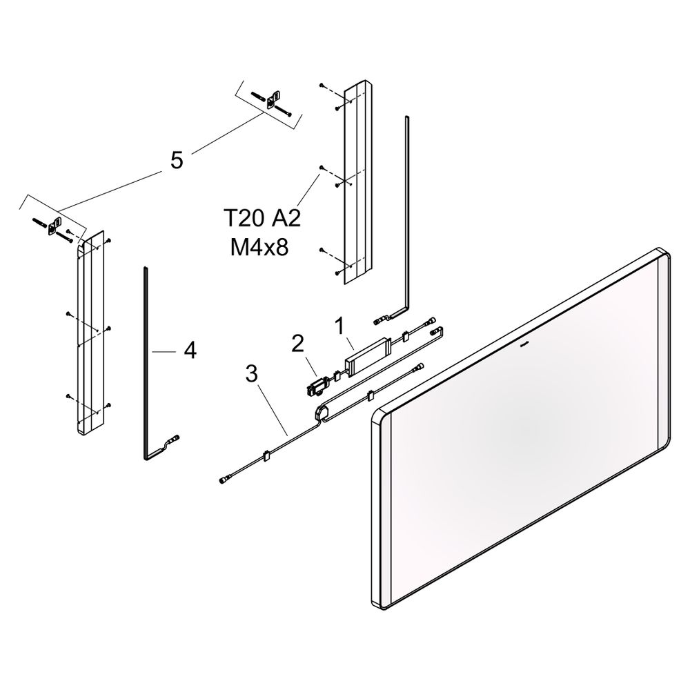 Hansgrohe Xarita Lite Q Spiegel, seitlicher LED-Beleuchtung 1000x30mm, für Wandscha... HANSGROHE-54964670 4059625535738 (Abb. 5)