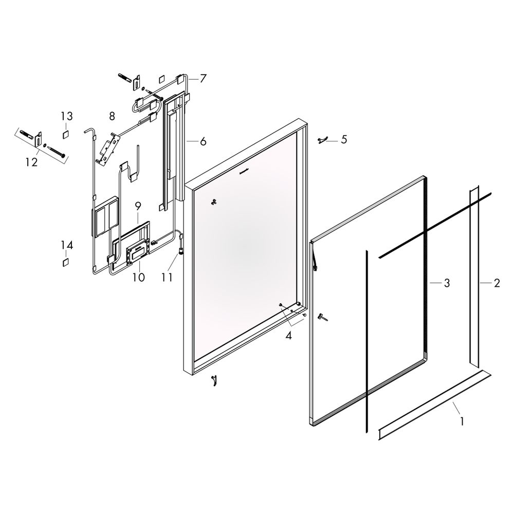 hansgrohe Xarita E Spiegel mit LED-Beleuchtung 360x700x50mm Infrarot Sensor, Mattwe... HANSGROHE-54999700 4059625463499 (Abb. 4)