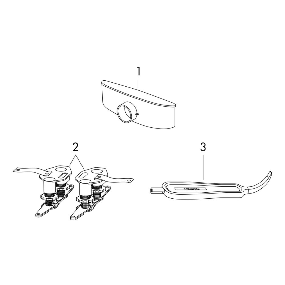 hansgrohe RainDrain Compact Komplettset Duschrinne 1200mm, Edelstahl gebürstet, für... HANSGROHE-56172800 4059625429938 (Abb. 2)