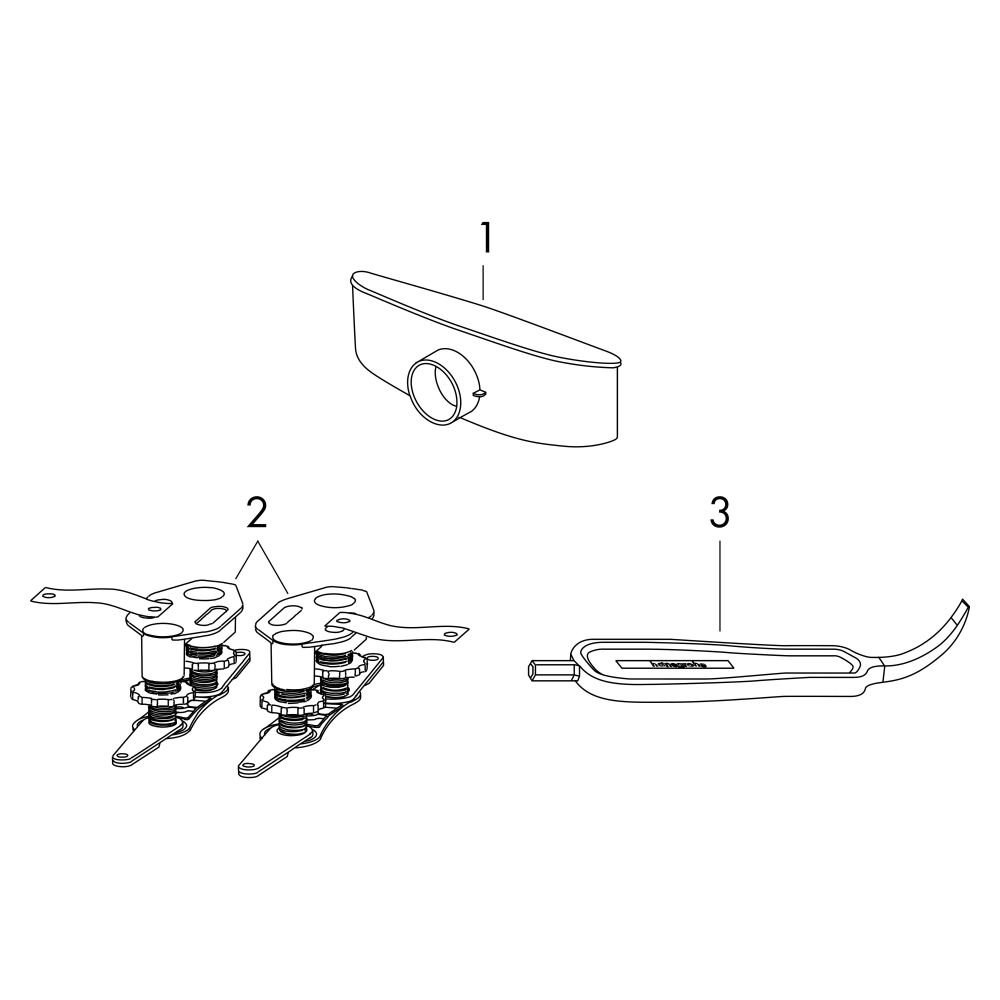 Hansgrohe RainDrain Compact Komplettset Duschrinne 1200mm, befliesbar für flache In... HANSGROHE-56173000 4059625429921 (Abb. 2)