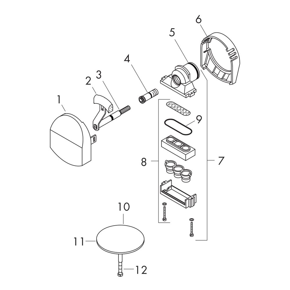 hansgrohe Exafill Fertigset Wanneneinlauf, Ablauf-, Überlaufgarnitur, Chrom... HANSGROHE-58127000 4011097140247 (Abb. 2)