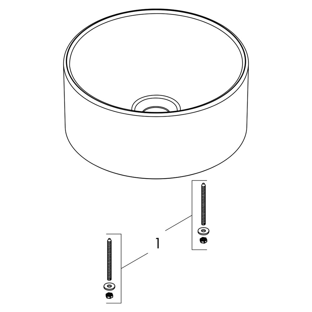 hansgrohe Xuniva S Aufsatzwaschtisch 300x300mm ohne Hahnloch und Überlauf, Weiß... HANSGROHE-60163450 4059625475607 (Abb. 5)