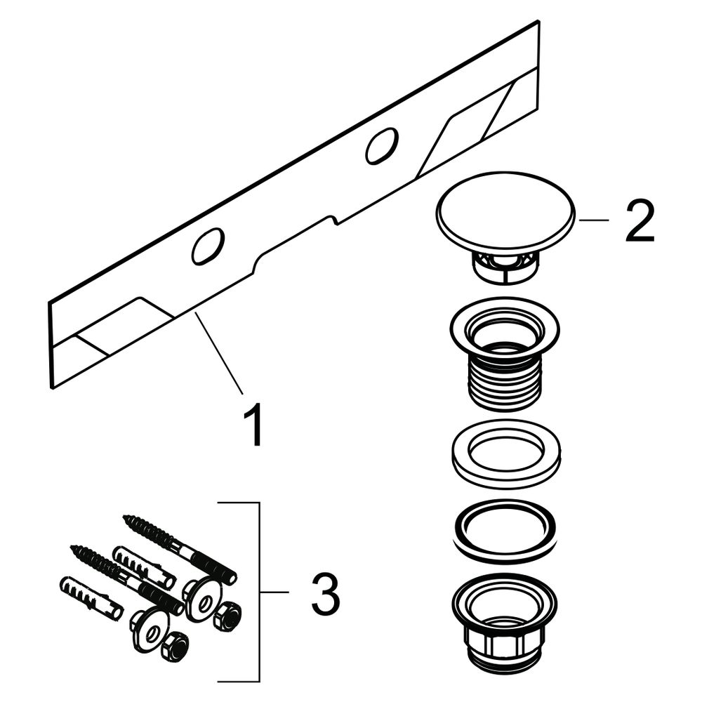 hansgrohe Xelu Q Waschtisch mit Ablage rechts 800x480mm mit Hahnloch ohne Überlauf,... HANSGROHE-61024450 4059625413975 (Abb. 4)