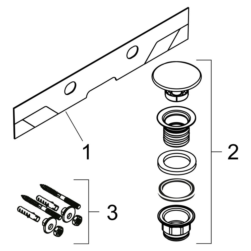 hansgrohe Xelu Q Aufsatzwaschtisch geschliffen, Ablage rechts 800x480mm mit 2 Hahnl... HANSGROHE-61028450 4059625414019 (Abb. 4)