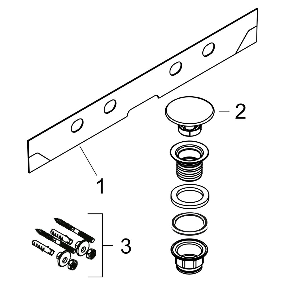 hansgrohe Xelu Q Waschtisch 1000x480mm mit 2 Hahnlöchern ohne Überlauf, SmartClean,... HANSGROHE-61037450 4059625414101 (Abb. 5)