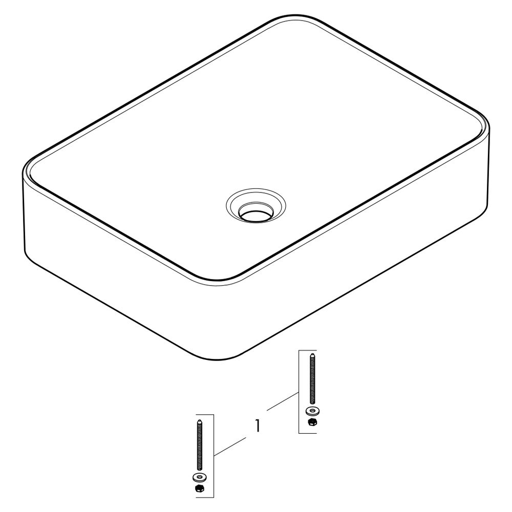 hansgrohe Xuniva Q Aufsatzwaschtisch 550x400mm ohne Hahnloch und Überlauf, SmartCle... HANSGROHE-61075450 4059625475713 (Abb. 4)