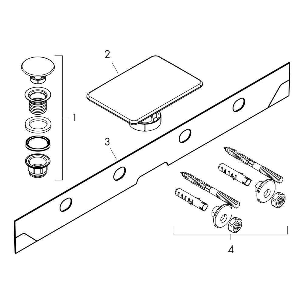 hansgrohe Xevolos E Waschtisch 1200x480mm, mit 2 Hahnlöchern ohne Überlauf, SmartCl... HANSGROHE-61104450 4059625420751 (Abb. 2)