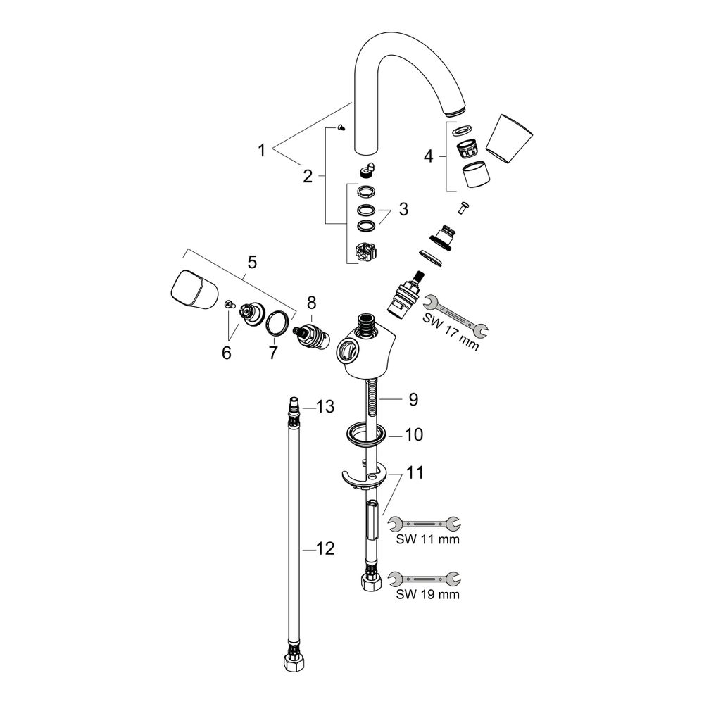 hansgrohe Logis 2-Griff Waschtischarmatur 150mm, ohne Garnitur, Chrom... HANSGROHE-71221000 4011097738413 (Abb. 2)