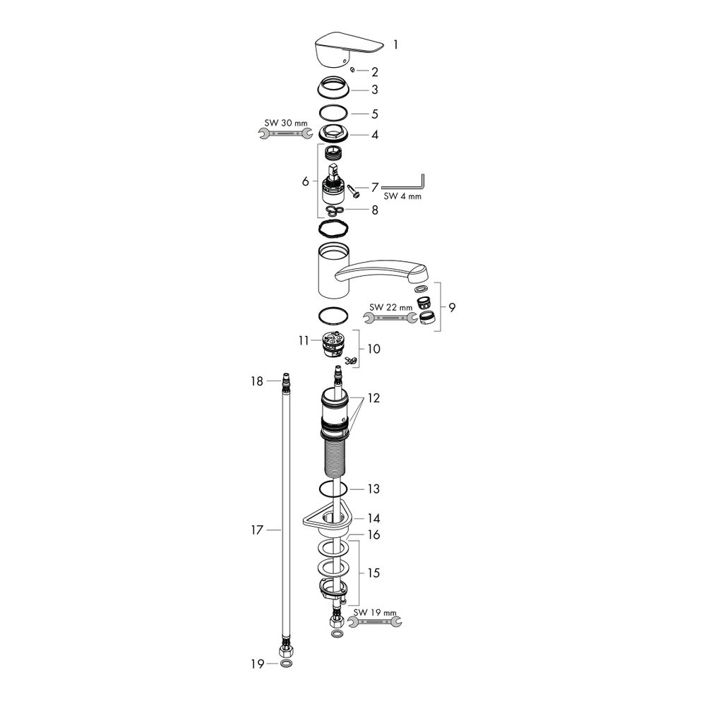 hansgrohe Logis M31 Einhebel-Küchenmischer 120mm 1jet, Chrom... HANSGROHE-71830000 4011097761268 (Abb. 3)