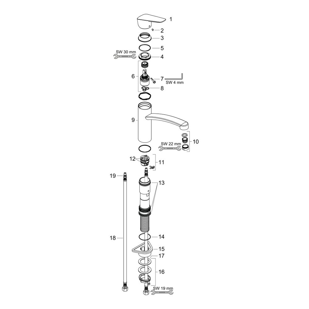 hansgrohe Logis M31 Einhebel-Küchenmischer 160mm 1jet, Chrom... HANSGROHE-71832000 4011097766454 (Abb. 2)