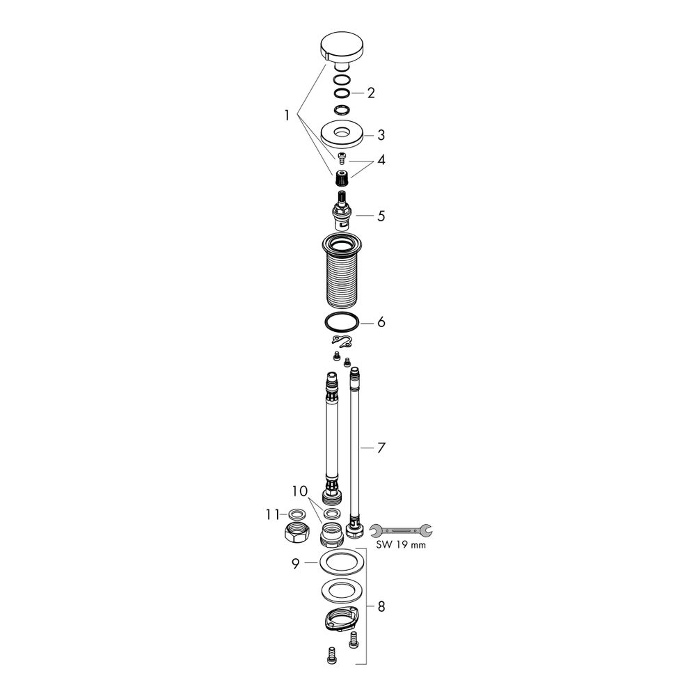 hansgrohe Talis M54 F21 Küchen-Geräteabsperrventil, Chrom... HANSGROHE-72841000 4059625293218 (Abb. 2)